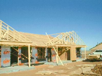 Home units begin to take recognizable shape. 1/19/99
